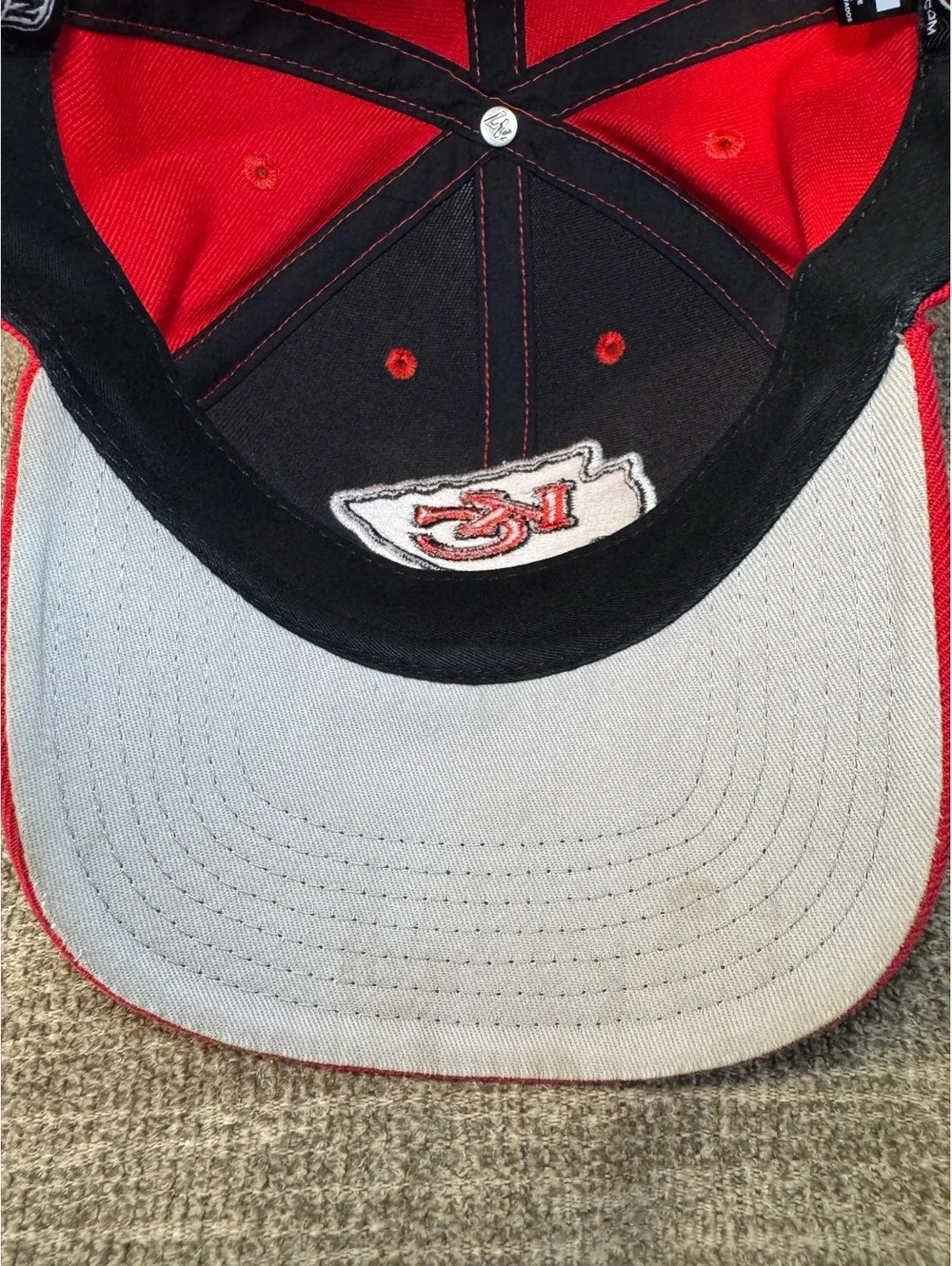 Kansas City Chiefs Youth Red/White Arrowhead Logo baseball hat